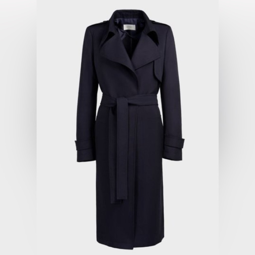 NWT Suistudio Quinn Navy Trench Size 2-6